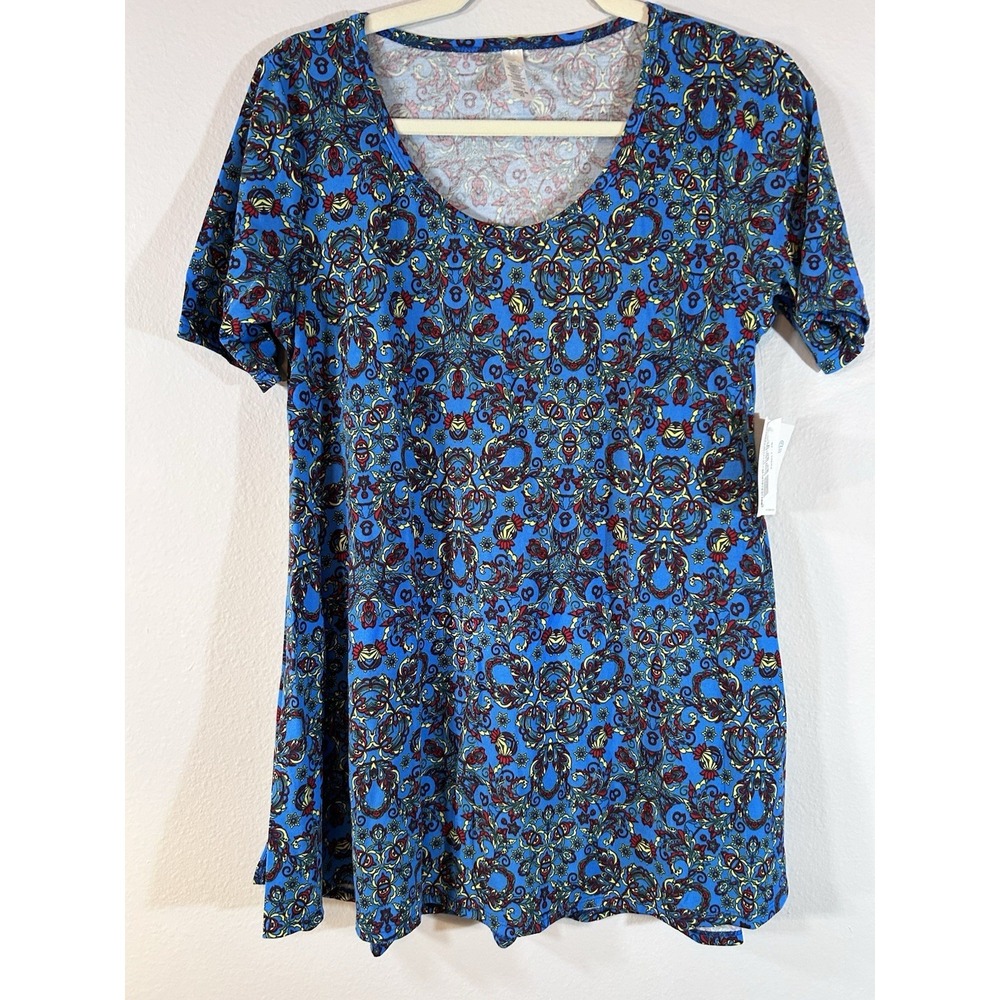 LuLaRoe New Women's Perfect T Cobalt Blue Multi Colors In Size XS NWT